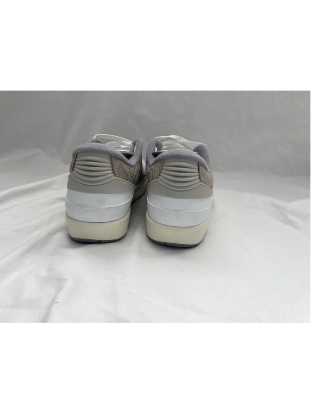 Nike Air Jordan 2 Low Python White Cement Grey-Sand DV9956-100 Men's - Sz 11